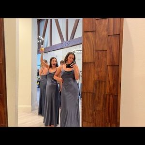Revelry bridesmaid dress size 6 indie blue